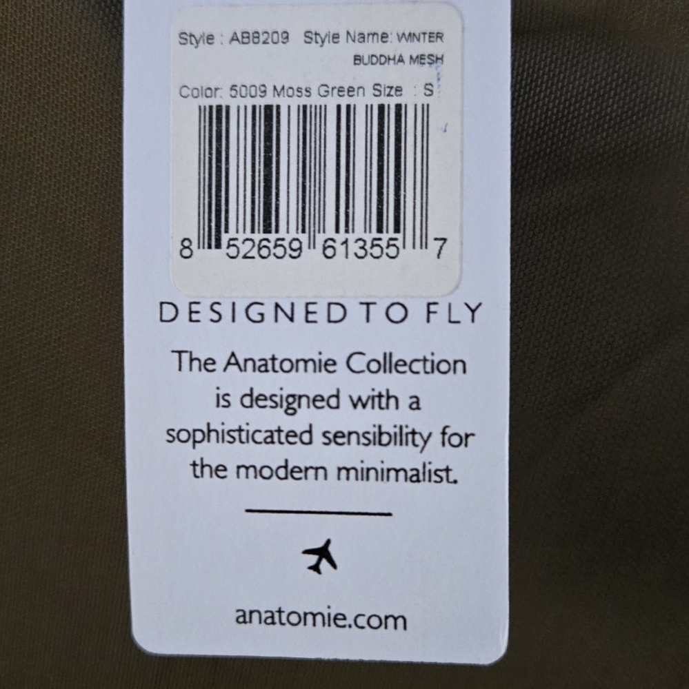 Anatomie Olive Mesh Long Sleeve Top - Picture 3 of 6